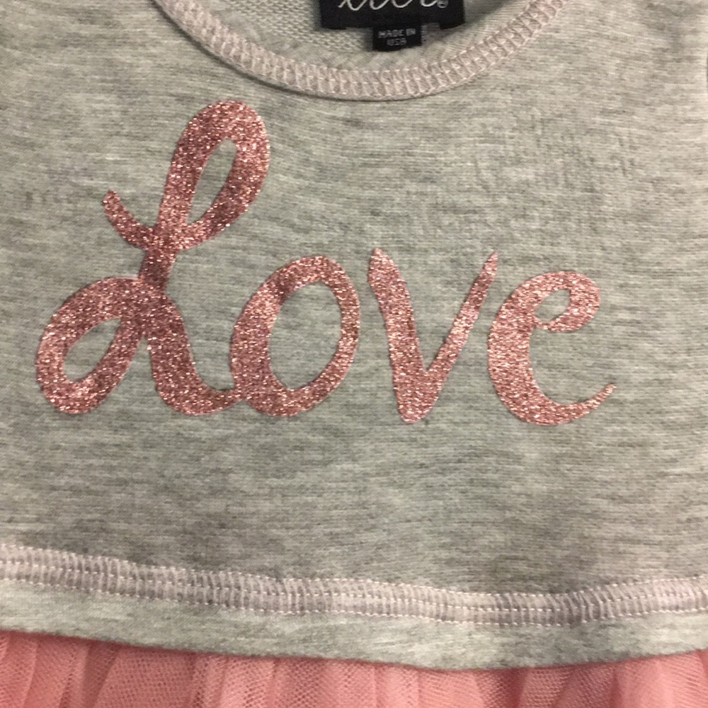 NWT Lilt Toddler Tutu Love Dress- Size 3T - Picture 2 of 4